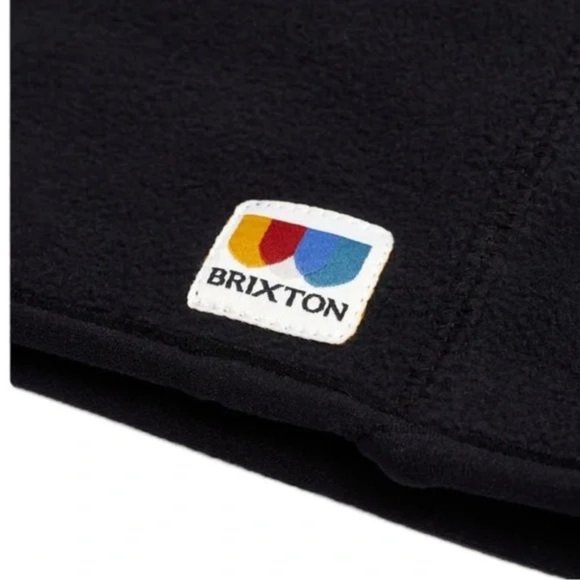 BRIXTON Arctic Fleece Neck Face Mask Gaiter in Black - NWT - Picture 4 of 5